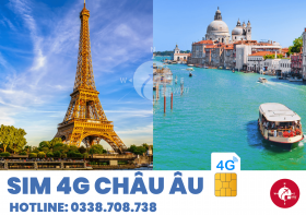 SIM 4G CHÂU ÂU (10GB/THÁNG)